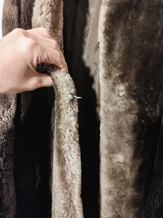 Abrigo pelo Castor rasurado (sintético)