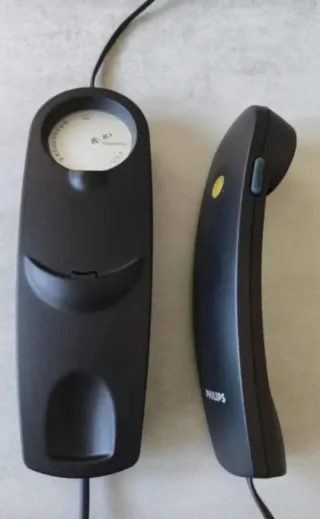 Teléfono Fijo Philips Elegance Negro + regalo