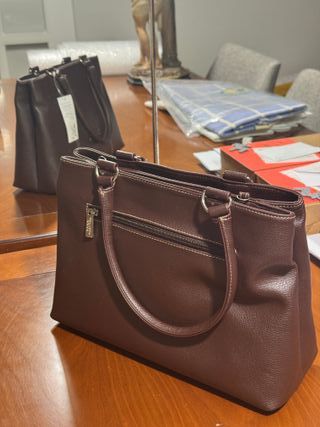 Bolso Mujer Paco Martínez M&M Marrón Nuevo