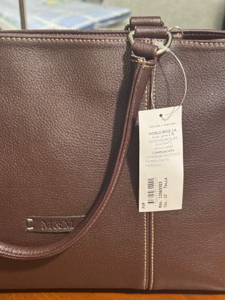 Bolso Mujer Paco Martínez M&M Marrón Nuevo