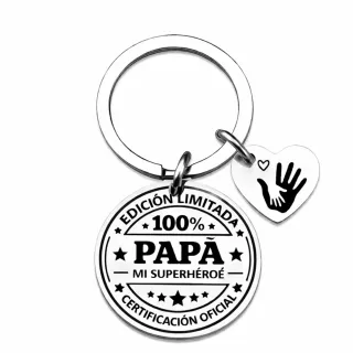 Billetera con foto familia + llavero