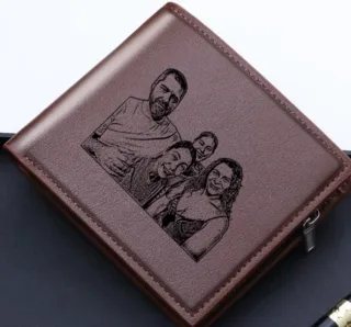 Billetera con foto familia + llavero