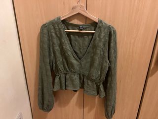 Blusa verde SHEIN talla S