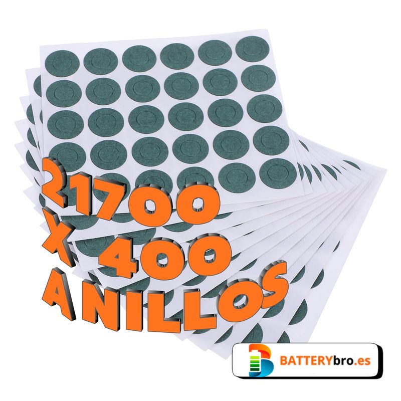400 Anillos Aislantes para Baterías 21700 afbeelding 2