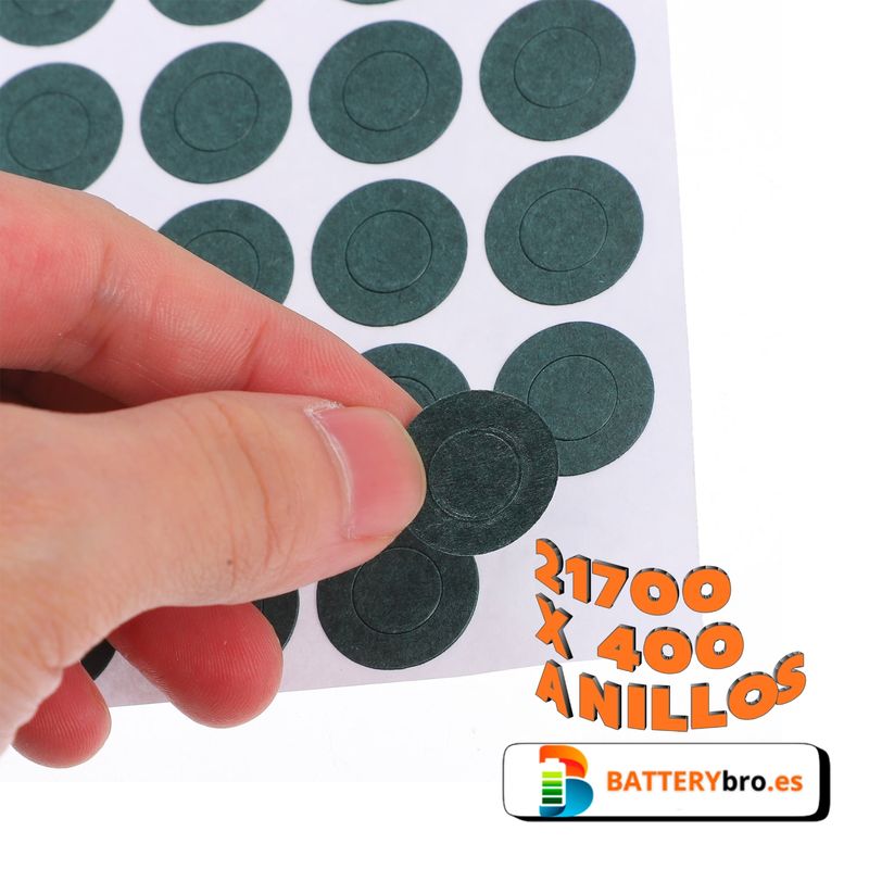 400 Anillos Aislantes para Baterías 21700 afbeelding 3