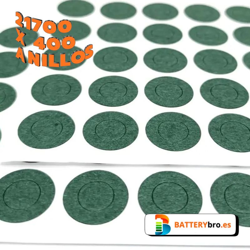 400 Anillos Aislantes para Baterías 21700 afbeelding 5