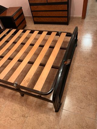 Conjunto Dormitorio Madera y Espejo