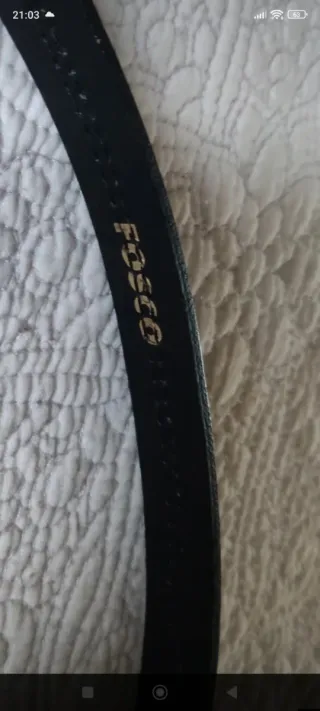 Cinturón de piel Fosco