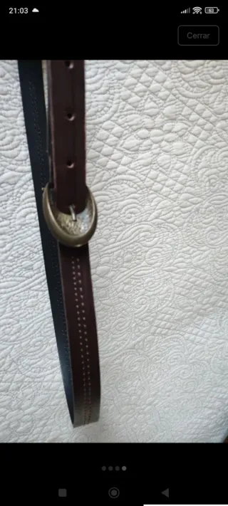 Cinturón de piel Fosco