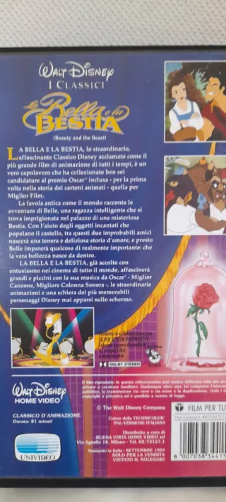 La Bella e la Bestia VHS Walt Disney Classici