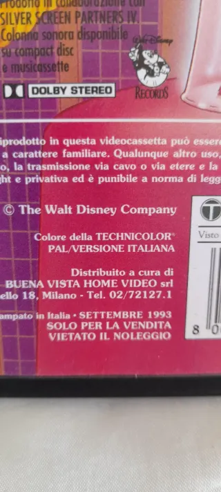 La Bella e la Bestia VHS Walt Disney Classici
