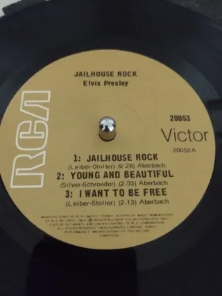 Vinilo Elvis Presley EP 7" Jailhouse Rock RCA 2005