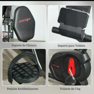 Bicicleta Estática Recumbent Sportnow Nueva gym