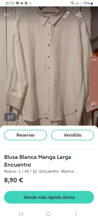 Camiseta Yessica C&A rayas manga 3/4