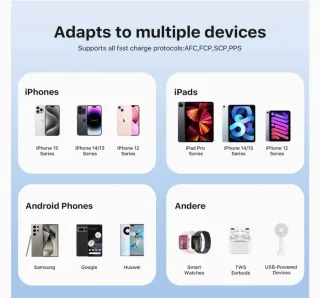 Batería Externa JUOVI 25W 10000mAh Azul