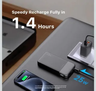 Batería Externa JUOVI 25W 10000mAh Azul