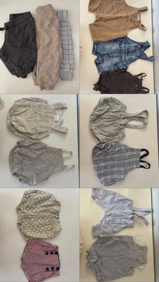 Lote ropa bebé 0-12 meses