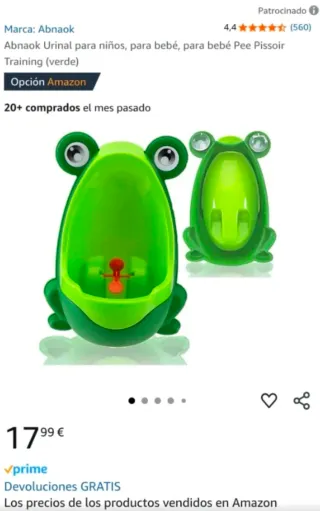 Orinal Rana Verde Infantil