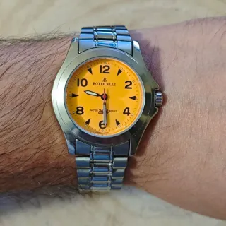 Reloj Botticelli Naranja y Plateado