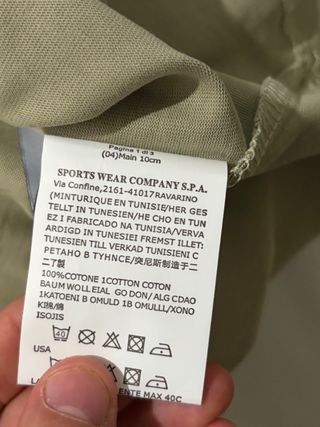 Camiseta Stone Island Verde Oliva Talla M