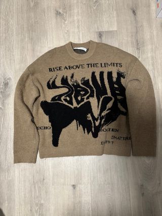 Jersey Bershka Negro y Marrón