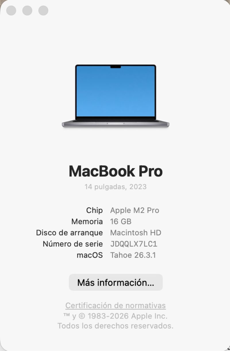 MacBook Pro M2 Pro 16ram 512 gb afbeelding 5