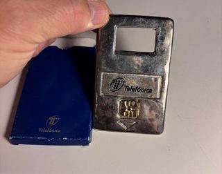 Abridor Telefónica Metálico Antiguo años 80.