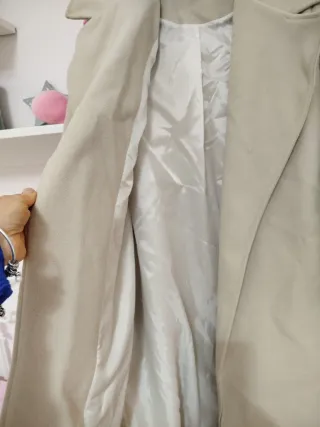 Cappotto elegante Candida beige taglia unica