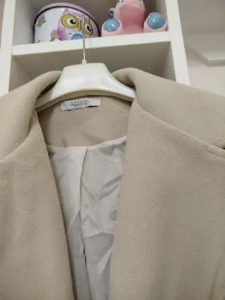Cappotto elegante Candida beige taglia unica