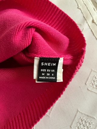 Top fucsia cruzado talla M
