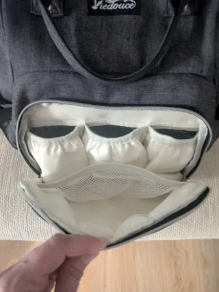 Mochila para bebé gris