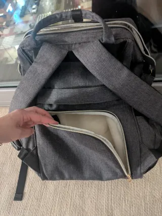 Mochila para bebé gris