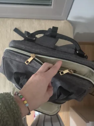 Mochila para bebé gris