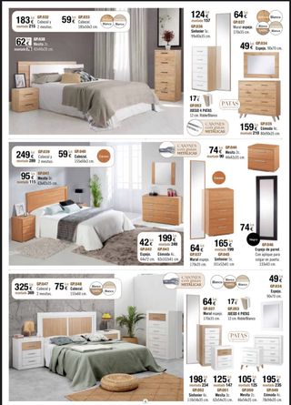 Muebles de dormitorio completos