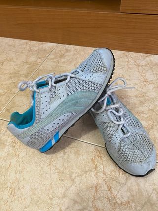 Zapatillas Puma Mujer T.37 Gris y Azul
