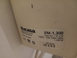 Radiador Eléctrico Ducasa 1300W Digital