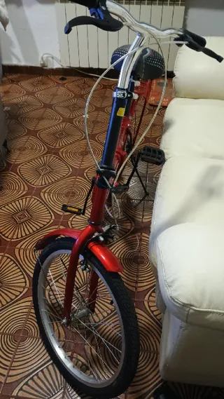 Bicicleta Plegable Roja