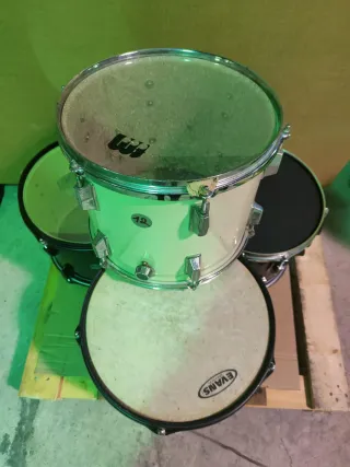 Tambores de batería negro de 12"
