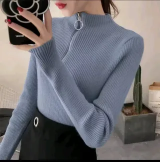 Maglia donna con zip