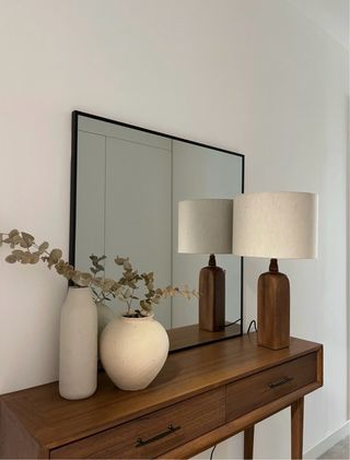 Lámpara de mesa Zara Home madera