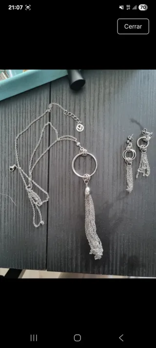 Conjunto Viceroy Collar y Pendientes Plata