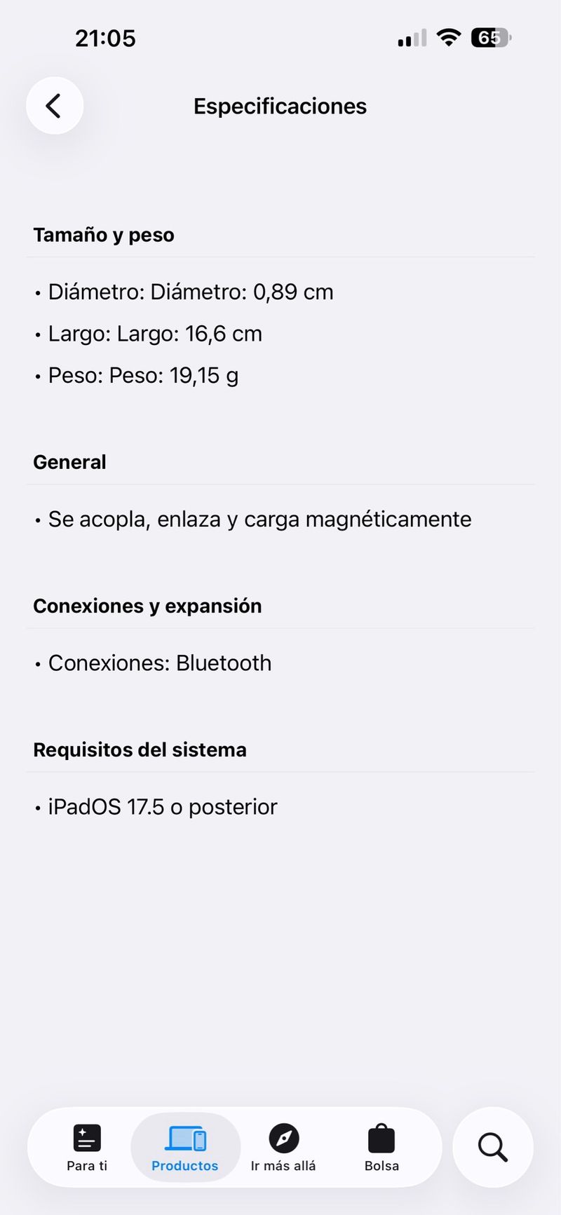 Apple Pencil Pro Nuevo Sin Usar afbeelding 7