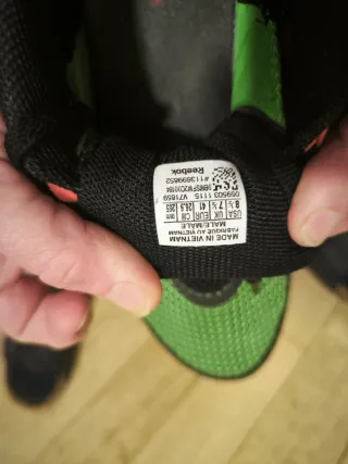 Scarpe sportive uomo Reebok verdi e rosa