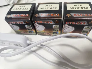 Lámpara para terrario SIUHEN E27 con 3 bombillas