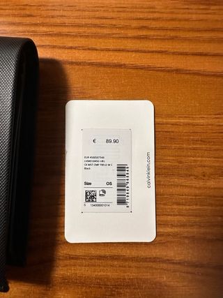 Cartera Calvin Klein Negra Sin Estrenar