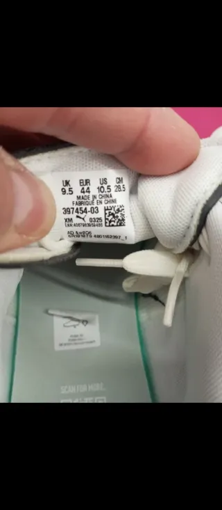 Zapatillas Puma Hombre Blancas y negras