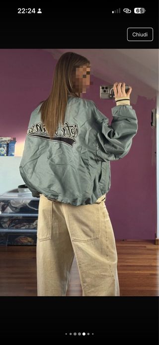 Iets Frans Bomber Jacket College Blu/Bianco M