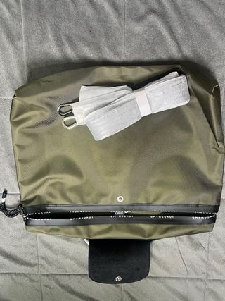 Maletín Longchamp Negro y Verde