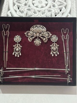 Aderezo mediano rodio plata