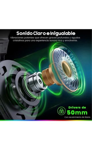 WG1 Cascos Gaming Inalambricos 2.4G